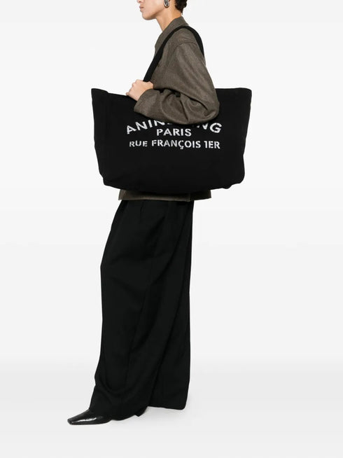 ANINE BING LEO CANVAS TOTE